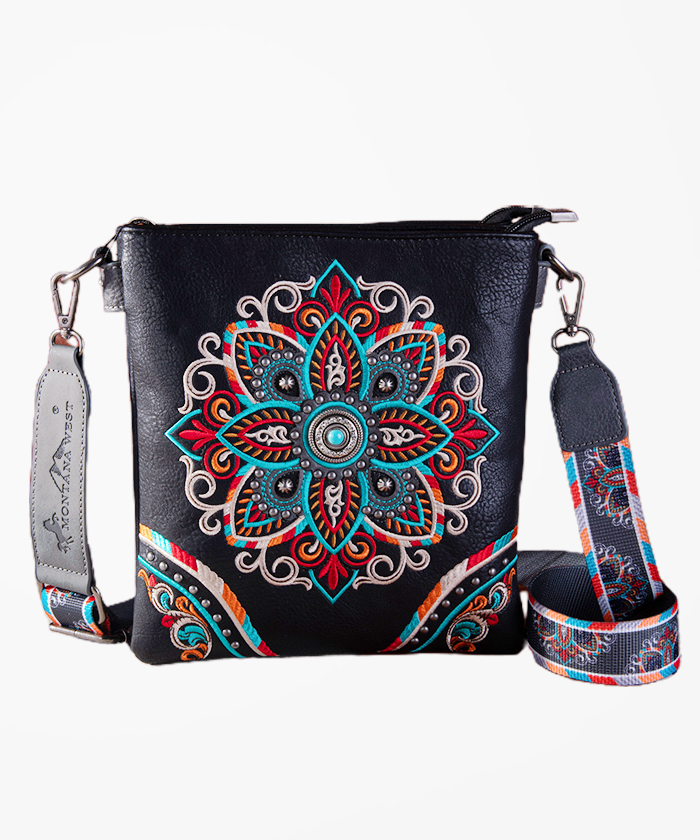 Montana West Floral Embroidered Crossbody Bag - Montana West World