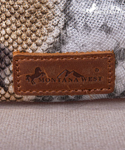 Montana West Snake-Skin Wristlet