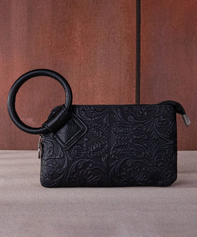 Montana West Floral Tooled Wristlet