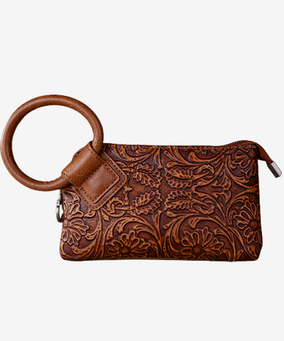 Montana West Floral Tooled Wristlet - Montana West World