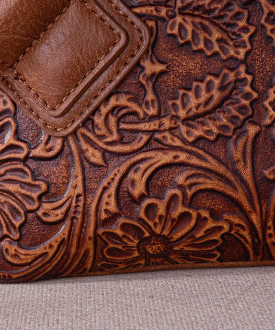 Montana West Floral Tooled Wristlet