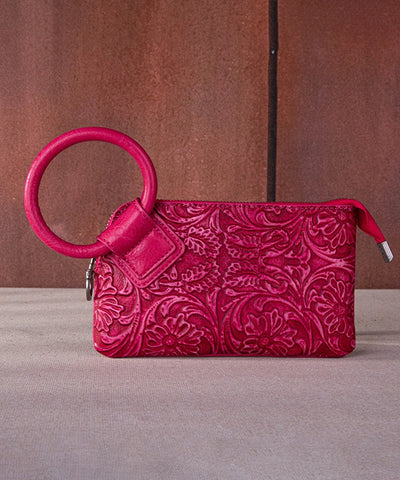 Montana West Floral Tooled Wristlet