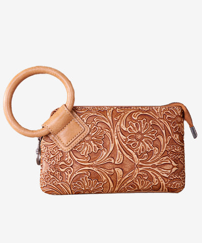 Montana West Floral Tooled Wristlet - Montana West World