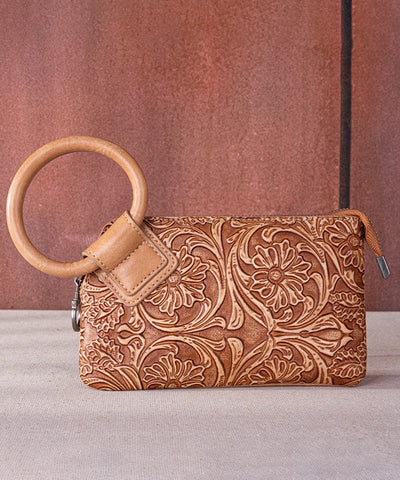 Montana West Floral Tooled Wristlet