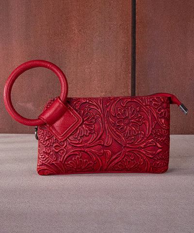 Montana West Floral Tooled Wristlet