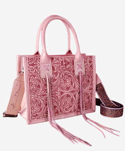 Montana West Fringe Tooled Tote Bag - Montana West World