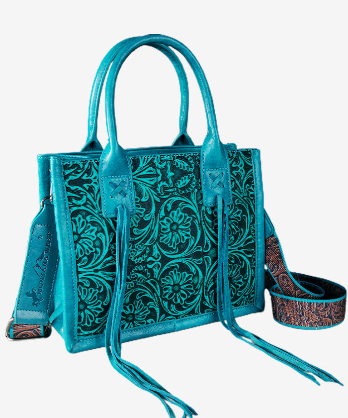 Montana West Fringe Tooled Tote Bag - Montana West World