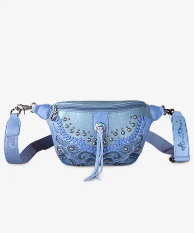 Montana West Studded Whipstitch Fanny Pack - Montana West World