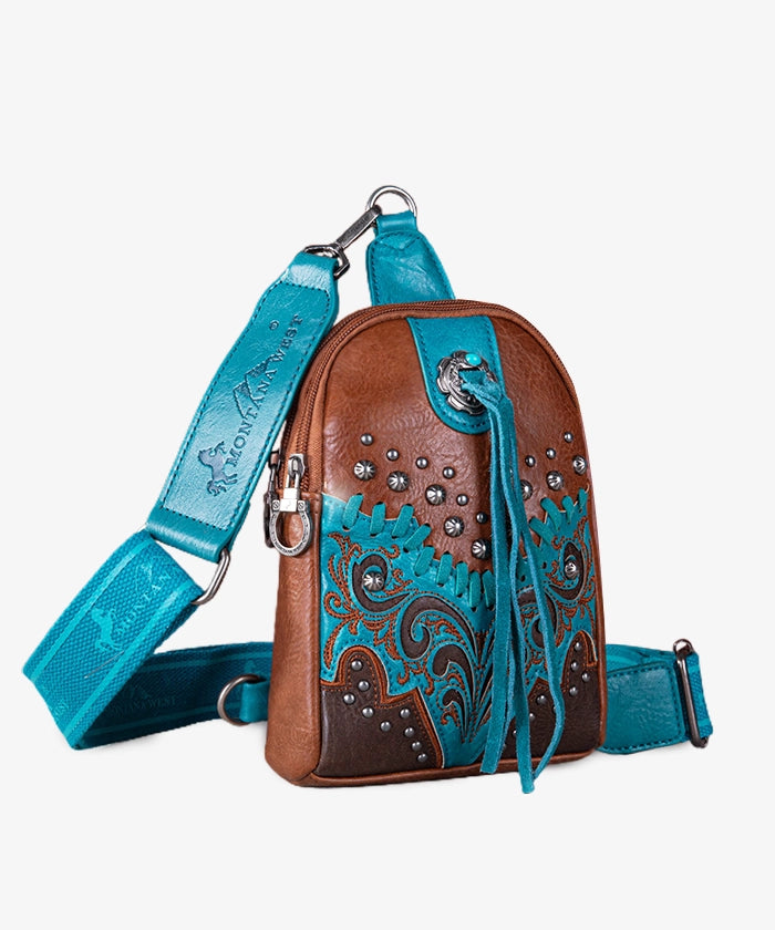 Montana West Studed Crossbody Sling Bag Collection - Montana West World