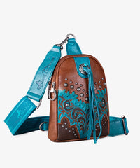 Montana West Embroidered Whipstich Sling Bag - Montana West World