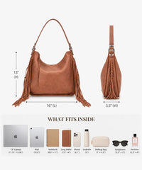 Montana West Fringe Hobo Bag