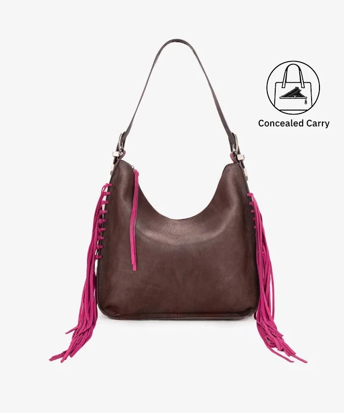 Montana West Fringe Hobo Bag