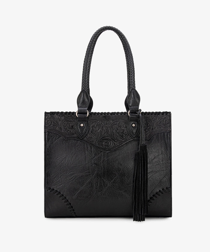 Montana West Tooled Fringe Tote Bag - Montana West World