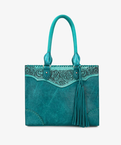 Montana West Tooled Fringe Tote Bag - Montana West World