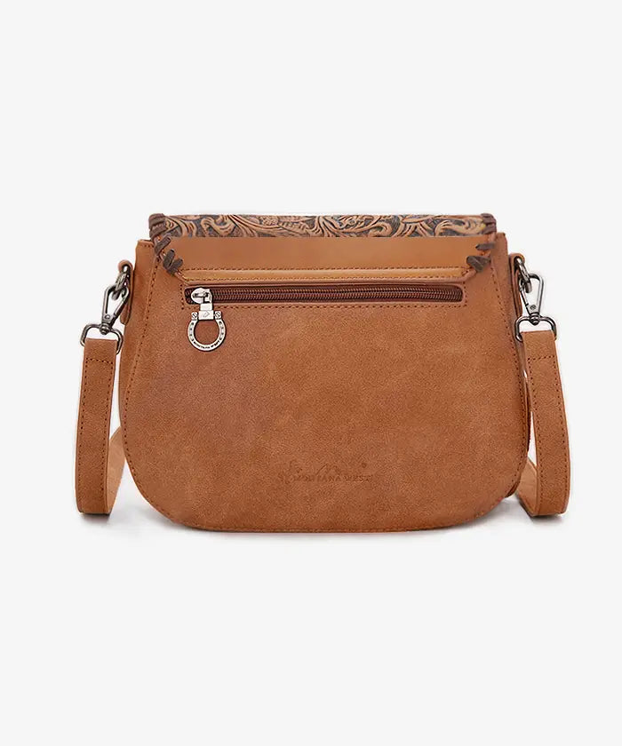 Montana West Tooled Flap Crossbody Bag - Montana West World