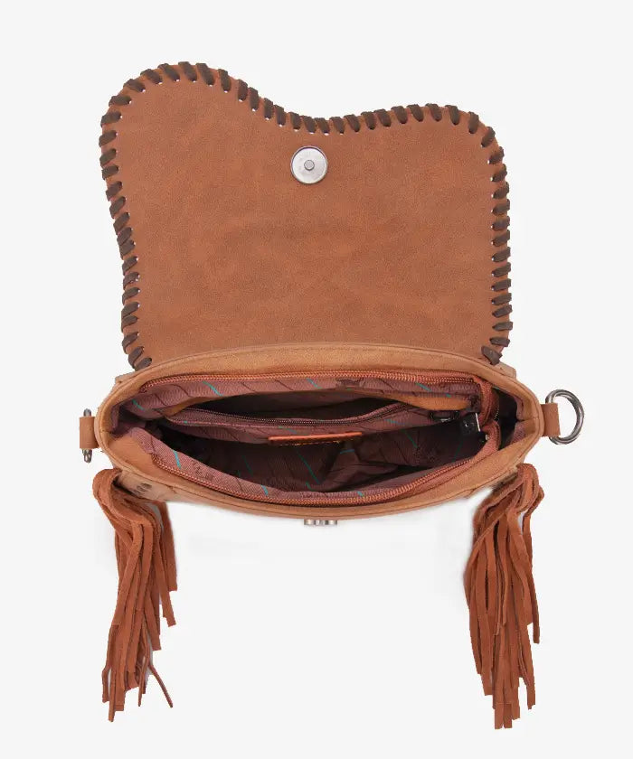 Montana West Tooled Flap Crossbody Bag - Montana West World