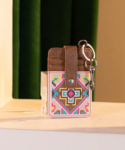 Montana West Pattern Embroidered Card Holder - Montana West World