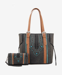 Montana West Whipstitch Concealed Carry Tote Set - Montana West World