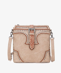 Montana West Buckle Studs Crossbody Bag - Montana West World