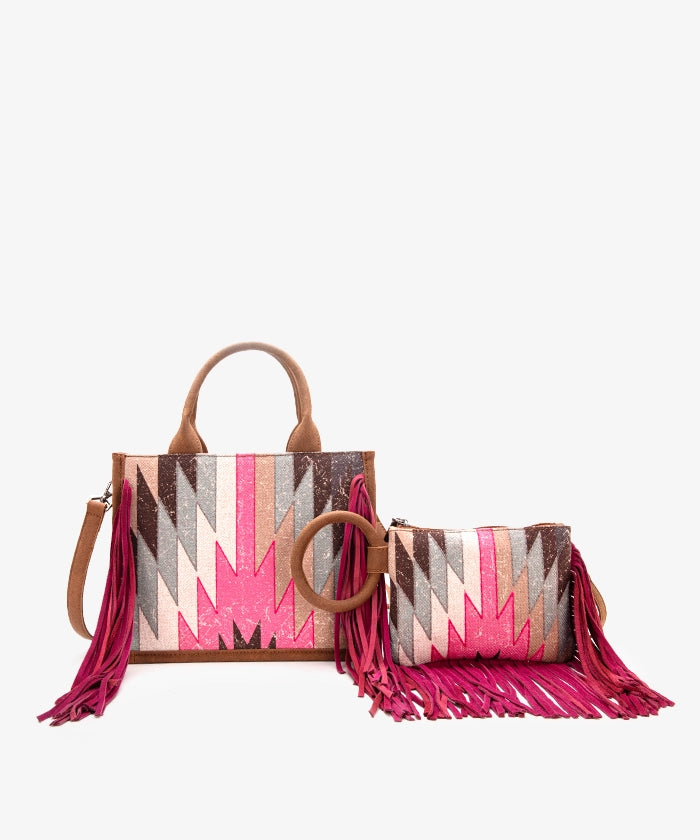 Montana_West_Southwestern_Fringe_Concealed_Carry_Tote_Set_Hot pink