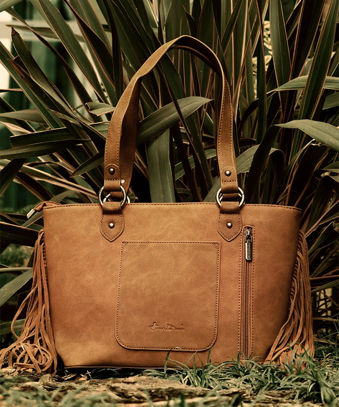Montana West Cut-out Fringe Concealed Carry Tote Set