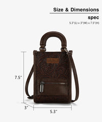 Montana West Tooled Mini Crossbody Phone Purse