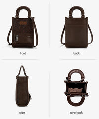 Montana West Tooled Mini Crossbody Phone Purse