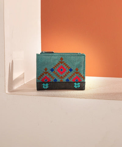 Montana West Aztec Embroidered Wallet