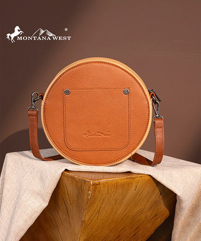 Montana West Tooled Circle Crossbody