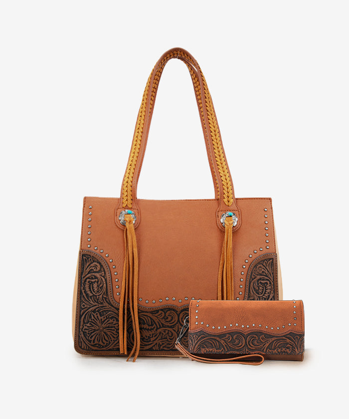 Montana West Tooled Concealed Carry Tote Collection