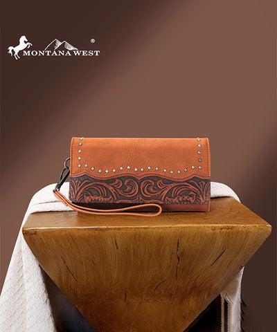 Montana West Tooled Wallet