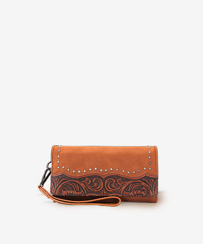 Montana West Tooled Wallet