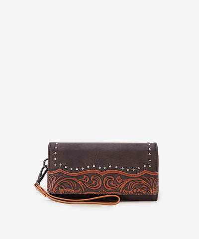 Montana West Tooled Wallet