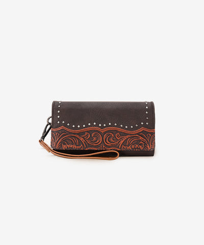 Montana West Tooled Wallet