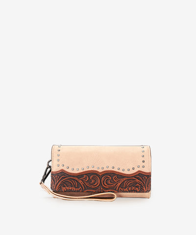 Montana West Tooled Wallet