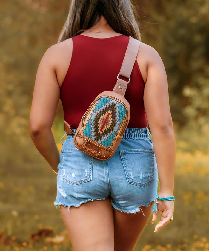 Montana West Aztec Printed Sling Bag
