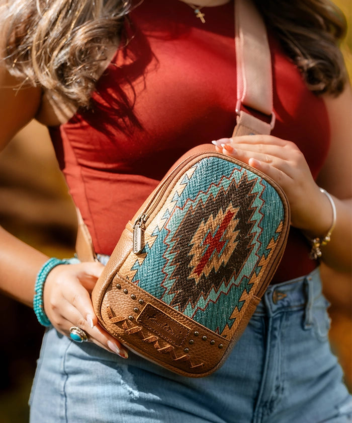 Montana West Aztec Printed Sling Bag