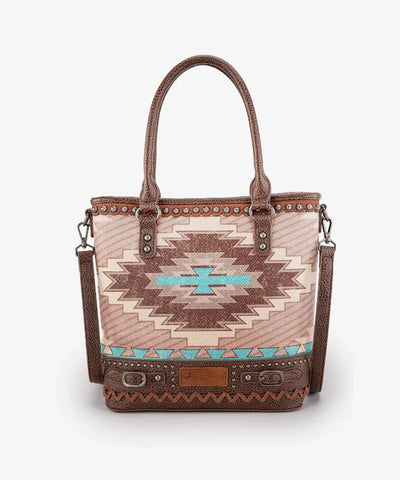 Montana West Aztec Printed Concealed Carry Tote Bag Set