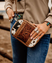 Montana West Tooled Whipstitch Crossbody Bag-Country Glam Outfits