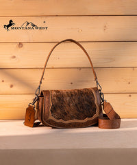 Montana West Genuine Hair-On Cowhide Shoulder Bag