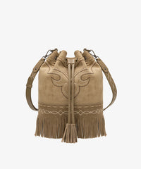 VIP DEAL | Montana West Boot Stitch Fringe Drawstring Crossbody Bag