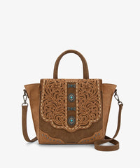 VIP DEAL | Montana West Floral Tooled Concho Satchel Bag