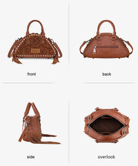 Montana West Hand-Tooled Satchel