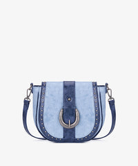 Montana West Studded Buckle Shoulder Bag
