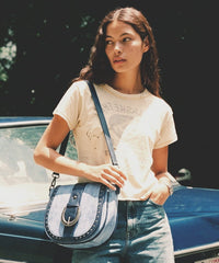 Montana West Studded Buckle Shoulder Bag