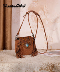 Montana West Flap Fringe Crossbody Purse