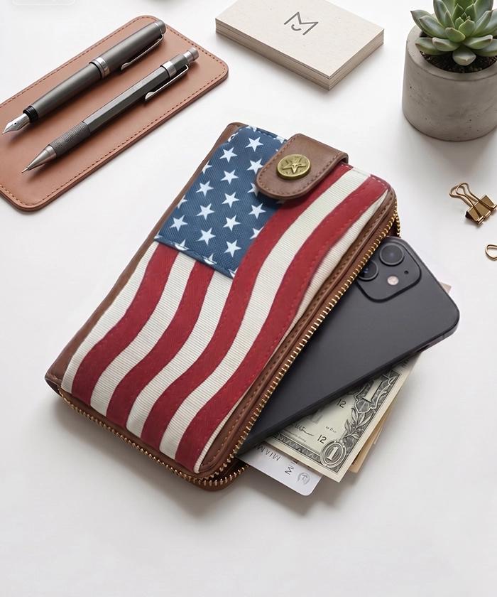 Montana West Vintage American Flag Tote Bag Set