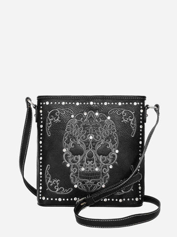 Montana West Sugar Skull Concealed Handgun Crossbody - Montana West World