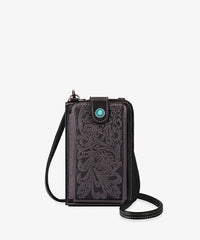 Montana West Tooled Cell Phone Purse