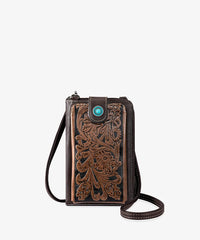 Montana West Tooled Cell Phone Purse